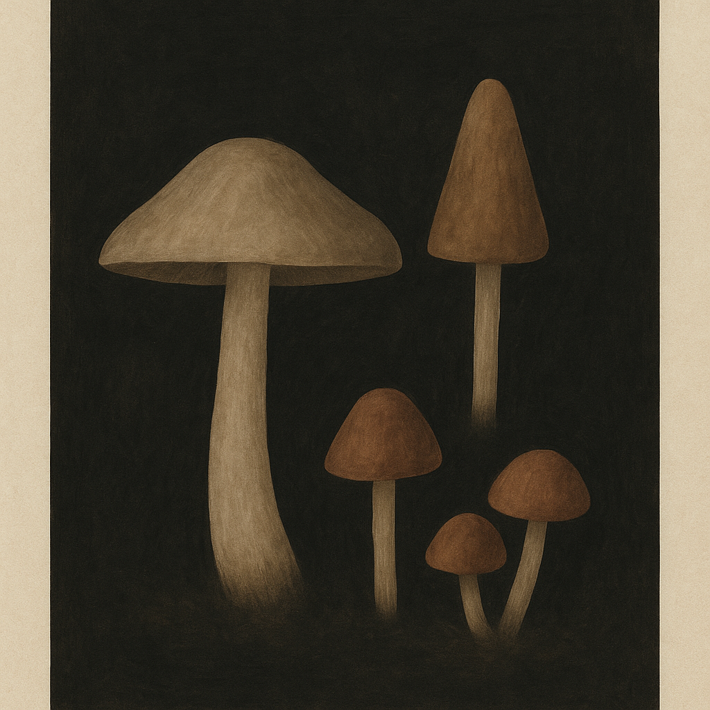 Dark Cottagecore Mushroom Wall Art for Moody Home Decor