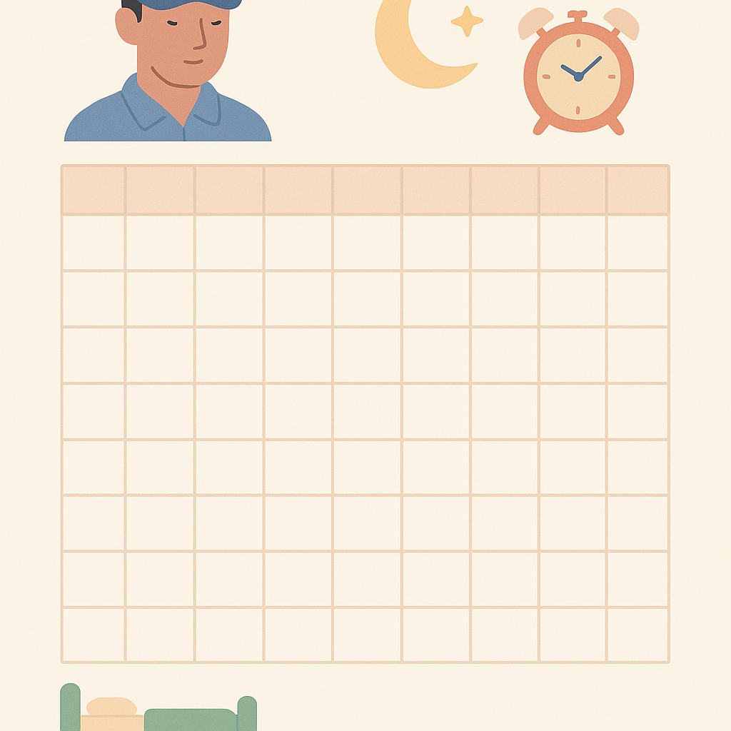 Improve Rest: Shift Worker Sleep Log Tracker Printable